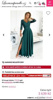 Nové plesové/společenské šaty Numoco - 3