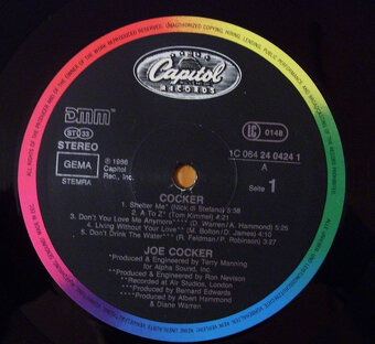 LP deska Joe Cocker - Cocker z r. 1986/184/ - 3