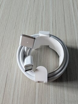 originál pple Magsafe 3 strieborný kábel (2m) pre Macbook - 3