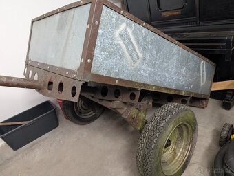 Vozík přívěs za malotraktor nebo čtyřkolku 155x95 cm - 3