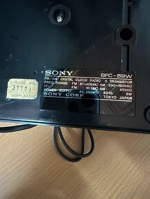 SONY 8FC-59W Tokyo Japan Radio s Hodinami - 3