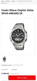 hodinky Casio Wave Ceptor WVA-M640D-1A - 3