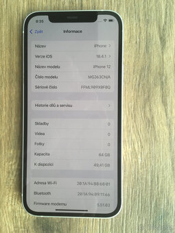 Apple iPhone 12 64GB bílý - ZÁRUKA - 3