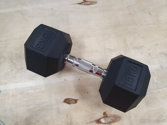 šestihranné činky 2x15kg (NOVÉ) - HEXA - 3
