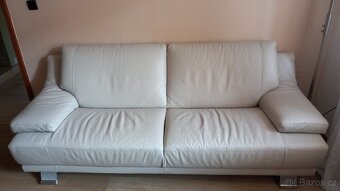 Kožená sedačka Celina Home + Taburet - 3