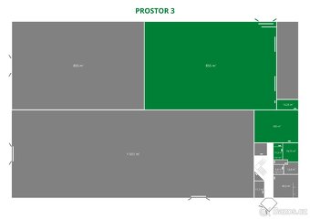 Pronájem výrobní haly, prostoru 855 m² - 3