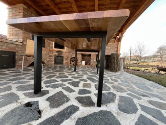 Stůl z dubového masivu 200x100 cm s přírodními okraji - 3