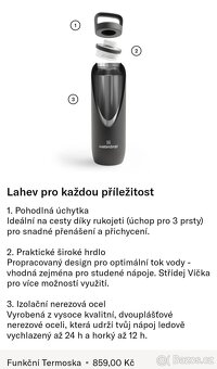 Waterdrop funkční termoska 600ml (neon pink) - 3