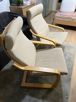 Křesla IKEA Poang 2 ks - 3