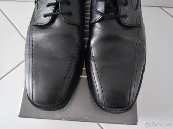 Společenská černá, celokožená obuv, vel. 41 - 3