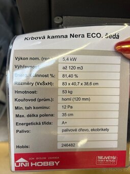 Prodám krbová kamna Nera Eco - 3