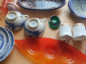 sbírka porcelánu a skla. cena je za celou kolekci - 3