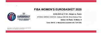 Vstupenky na Eurobasket žen Brno 2025 - 3
