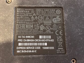 Dokovací stanice Dell WD19 + 130W adaptér - 3