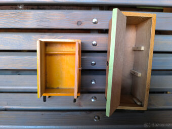 Staré hračky, dřevěný nábytek pro panenky,retro hračky - 3