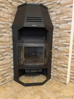 Rohová krbová kamna - 3