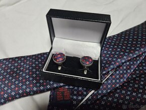 Spona na kravatu vázanky stříbrná kravatová spona - 3