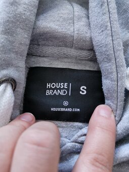 Šedá mikina s kapucí House Brand S - 3