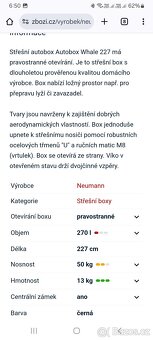 Střešní box Neumann Whale 227 - 3