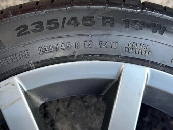 Original ALU kolo VW Monterrey 18" 8J ET44 + 235/45/R18 - 3