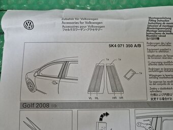 dekorační polep B sloupků dveří carbon design VW Golf VI od - 3