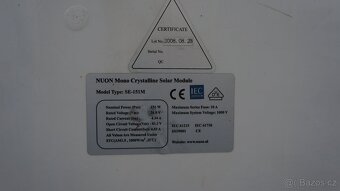 Monokristalický fotovoltaický solární panel 150W SE-151M - 3