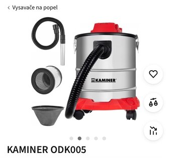 Filtry do vysavače popela Kaminer - 3