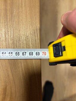 Dřevěný stůl s podstavcem z jilmového dřeva - 3