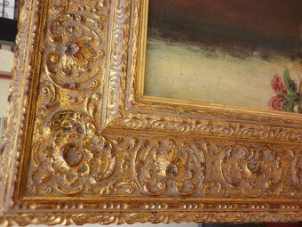 Starý obraz-Matka s dětmi - 3