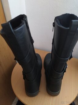 Zateplené dívčí kozačky 39 - 3