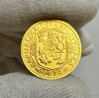 ZLATÝ ČESKOSLOVENSKÝ DUKÁT 1932 S RAŽEBNÍM LESKEM - 3
