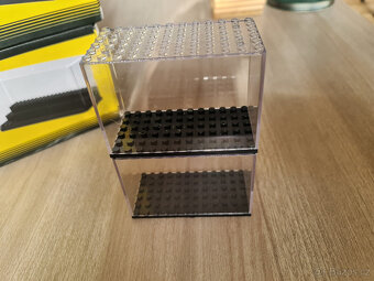 Průhledné střední " Lego " boxy na vystavění panáčků - 3