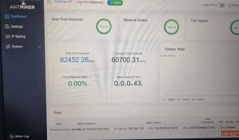 Ant miner K7 63,5 Th/s a 58 Th/s - 3