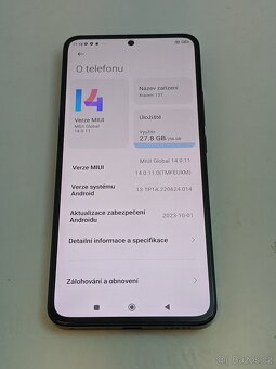 Xiaomi 13T 8/256gb black. Záruka 6 měsíců. - 3