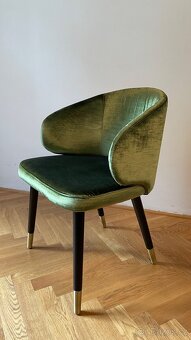 Nové designové židle z odolného sametu (až 12 ks) - 3