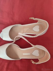 Svatební bílé boty vel. 39 - 3