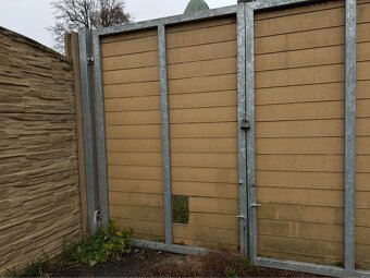 Dvoukřídlá nesená brána, 3 x 2 metry, pozink - 3