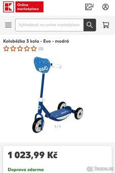 Tříkolová koloběžka HTI EVO - 3