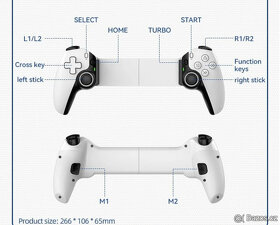 Bluetooth ovladač pro iOS Android Mobile Gamepad pro PS5 - 3