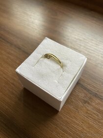 Zlatý dámský prsten se zirkonem - 3