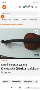Staré housle Georg Krywalsky - 3