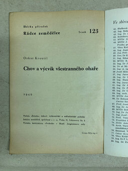 Kniha - Chov a výcvik ohaře - 3