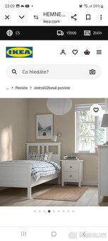 Postel kovová Top stav, Hemnes set - 3