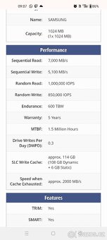 Gen4 SSD Samsung PM9A1 2tb nový - 3