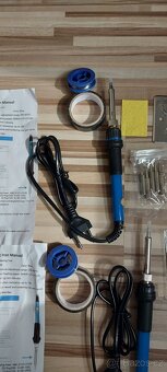 Mikropájka 230V/60W, s výměnnými hroty+cín+držák. - 3