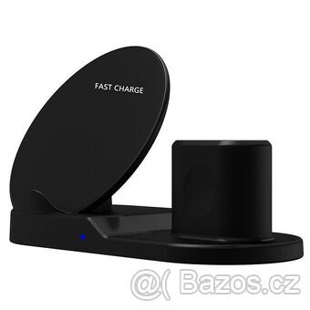 3v1 bezdrátová nabíječka, pro telefon, hodinky a sluchátka L - 3