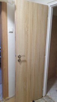 3x dveře 60 levé včetně kování dub bělený - 3