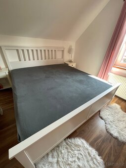 Hemnes postel Ikea 180x200 bílá - 3