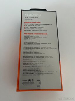 Bezdrátová sluchátka Buxton BTW 3300 Black TWS - 3