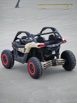 Dětská elektrická buggy s nafukovacími koly, dojezd 4-5 hod - 3